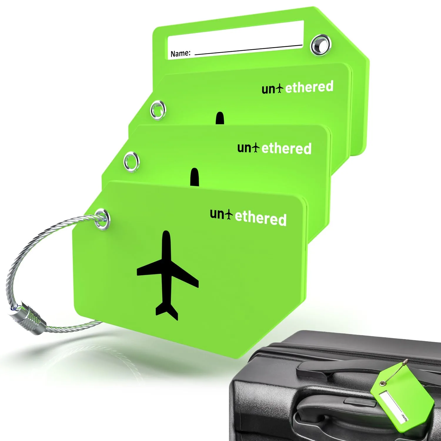 Away luggage tag aluminum image 3