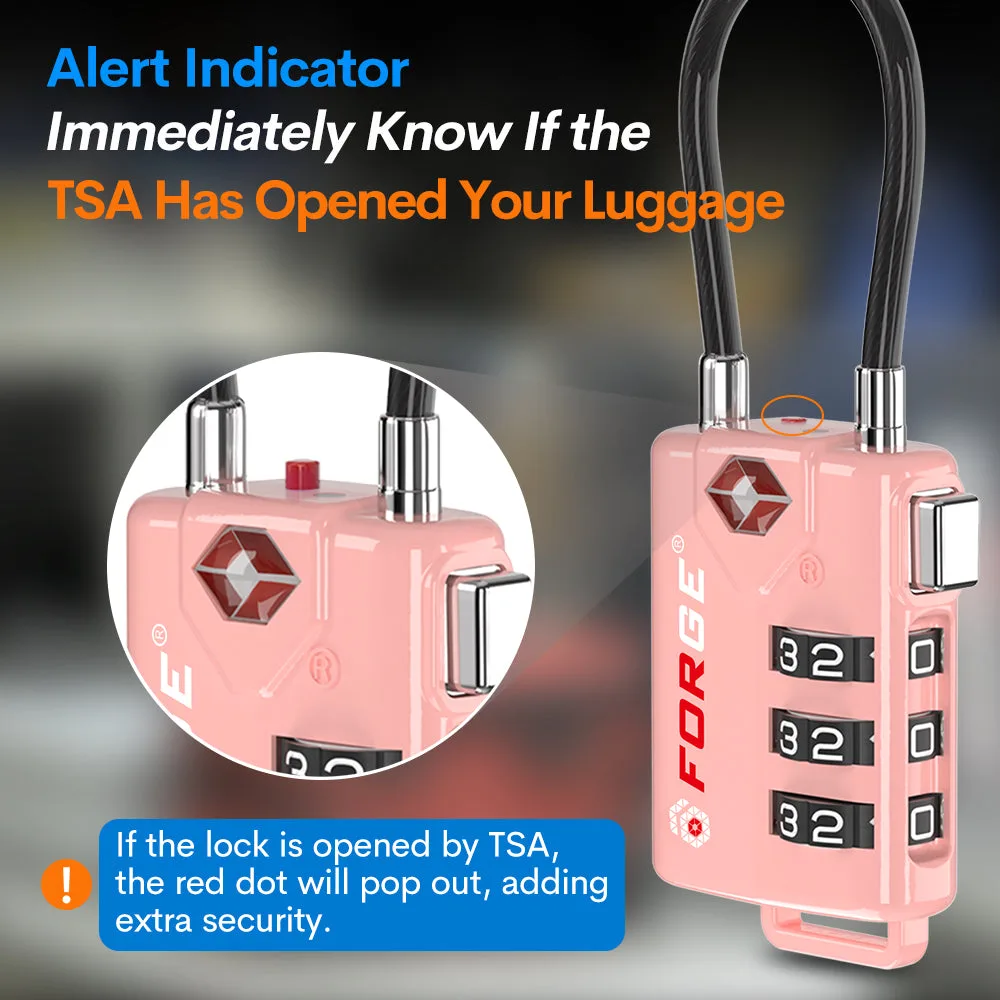 Forge TSA approved cable lock