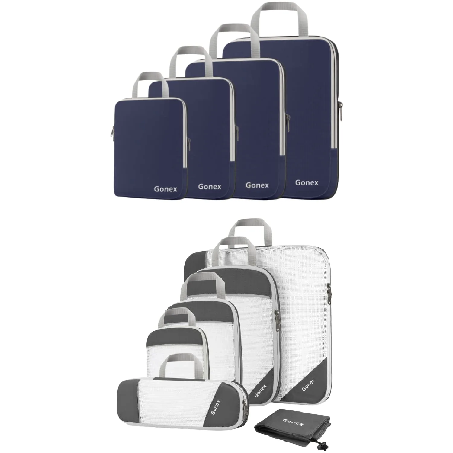 Gonex compression packing cubes set